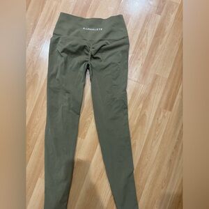 Alphalete Forest Green High-Waisted Leggings small